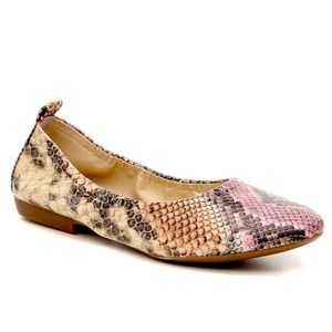 Vince Camuto Multicolor Snakeskin Flats